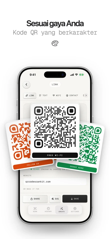 Pembuat kode QR yang membuat kode QR bergaya dengan logo